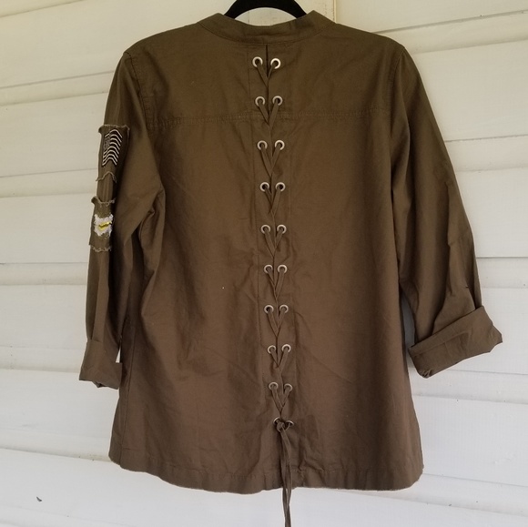 NWT Mur Mur | Army Green Utility Jacket Size M - Picture 2 of 5